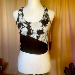 Sports top with built in sports bra